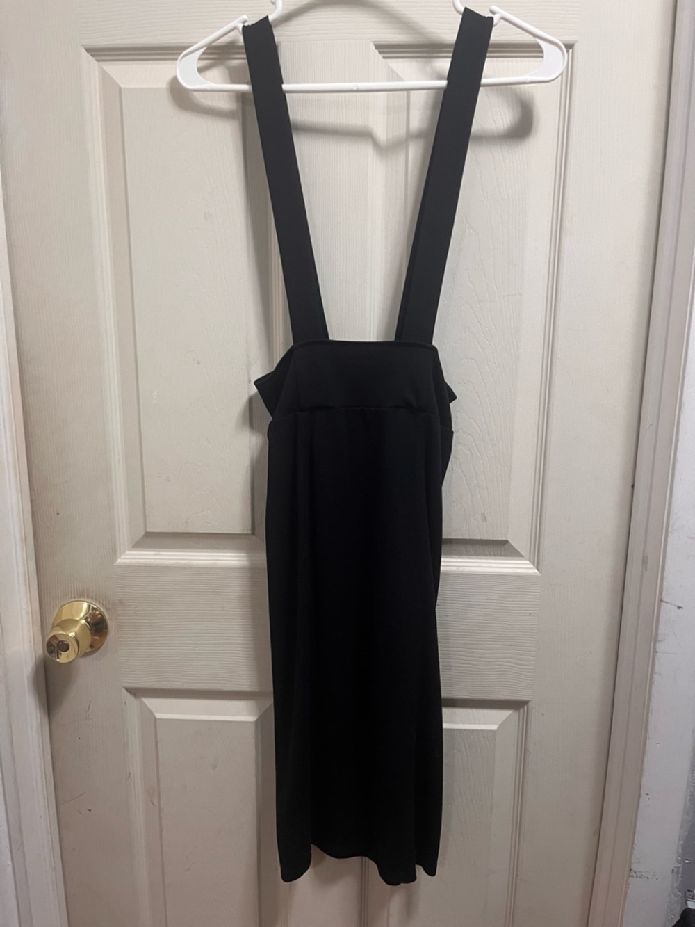 Black Suspender Pencil Dress - Classic Women's Dress
